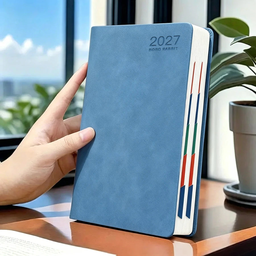 2027 Daily Planner Calendar Diary, 320 Pages Composition Notebooks with 365 Days Self-Discipline Checklist, Weekend Combined