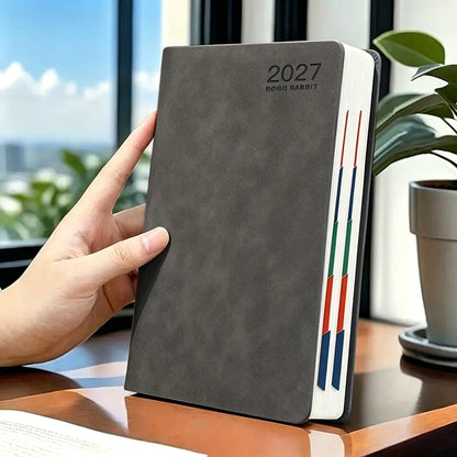 2027 Daily Planner Calendar Diary, 320 Pages Composition Notebooks with 365 Days Self-Discipline Checklist, Weekend Combined