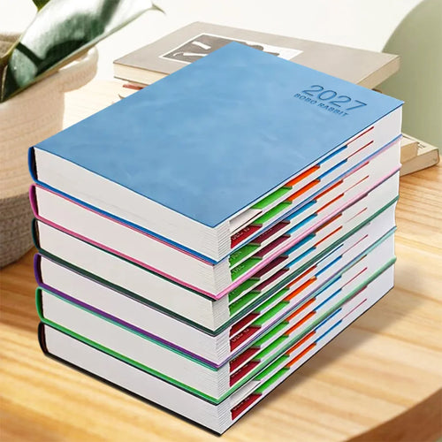 2027 Daily Planner Calendar Diary, 320 Pages Composition Notebooks with 365 Days Self-Discipline Checklist, Weekend Combined