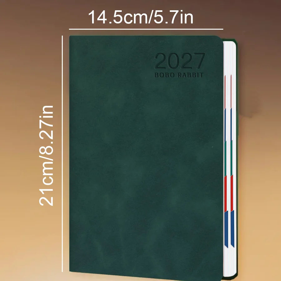 2027 Daily Planner Calendar Diary, 320 Pages Composition Notebooks with 365 Days Self-Discipline Checklist, Weekend Combined