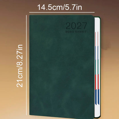 2027 Daily Planner Calendar Diary, 320 Pages Composition Notebooks with 365 Days Self-Discipline Checklist, Weekend Combined