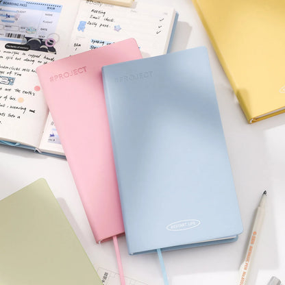 Journal GO 100sheets Pocket Weekly Planner Monthly Yearly Plan Notebook Soft Cover Life Recording Journal Scrapbooking Note Book