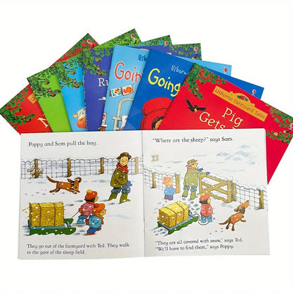 20 Books Set Farm Story Books - Classic English Story Collection for Preschool Kindergarten Reading Skills Social Emotional 